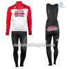 Set Langarmtrikot + Trägerhose Lange 2018 Lotto Soudal Winter Thermal Fleece N001